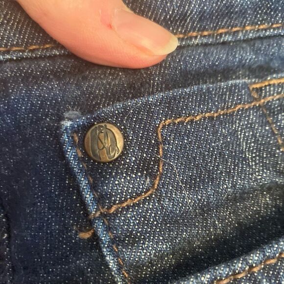 Nine West bootcut straight stretch jeans w/flap fastened back pockets run big - Picture 7 of 13